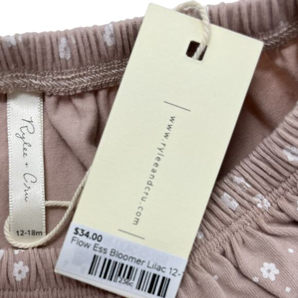 Rylee + Cru NWT Lilac Flower Essential Bloomer. 12-18 Months - Picture 2 of 3